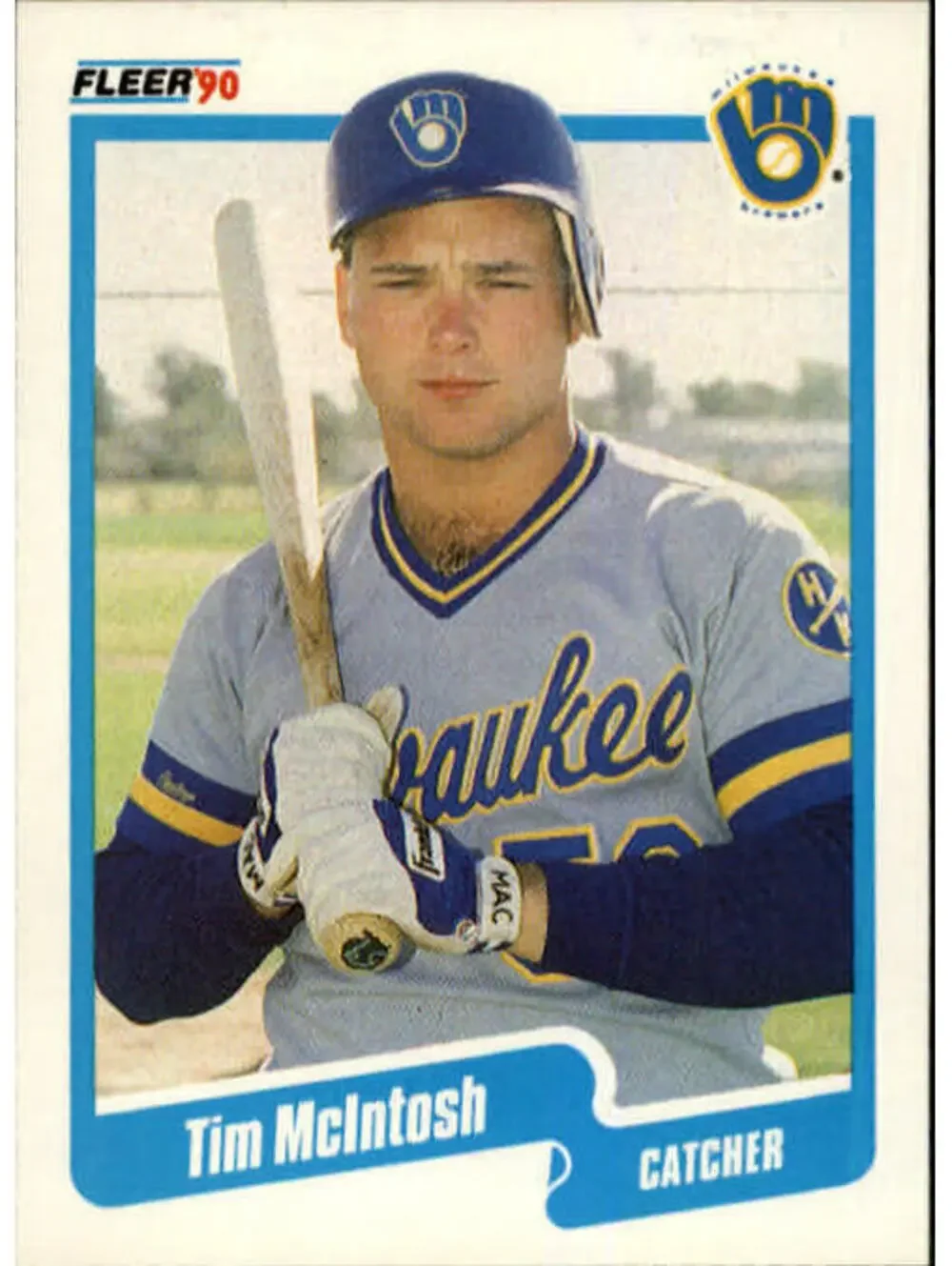 1990 Tim McIntosh Fleer Baseball Card #329